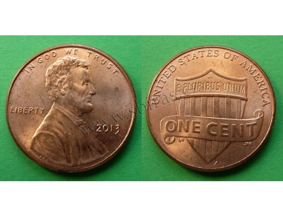 Spojené státy americké - 1 cent 2013