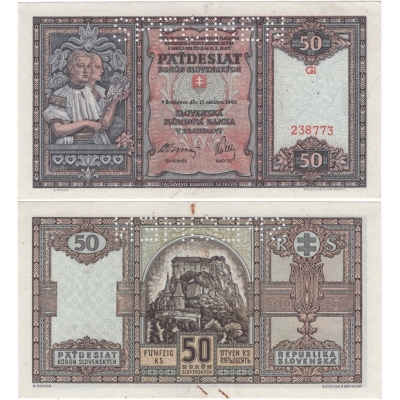 Slovenský štát - 50 korun 1940