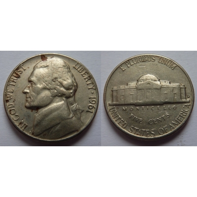 Spojené státy americké - 5 cents 1964 D