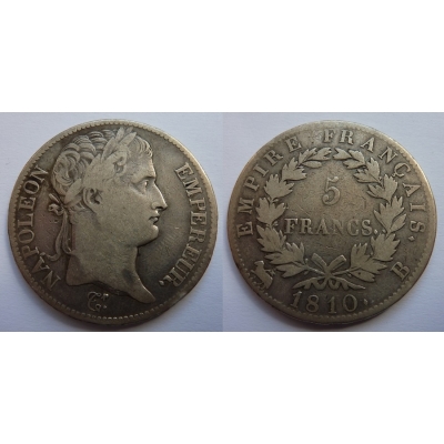 Napoleon I. Bonaparte - 5 francs 1810 B