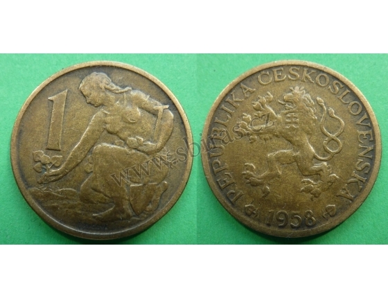 Czechoslovakia - Coin 1 Crown 1958