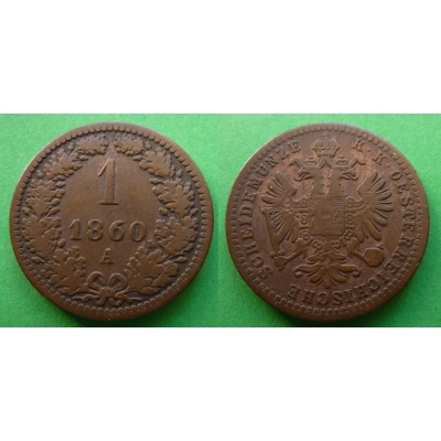 1 krejcar 1860 A