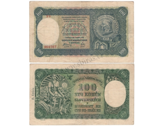 Slovenský štát - 100 korun 1940