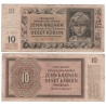 10 korun 1942, neperforovaná
