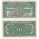 10 korun 1950, neperforovaná