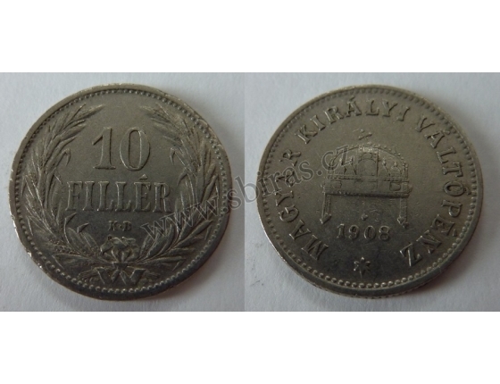 10 haléřů 1908