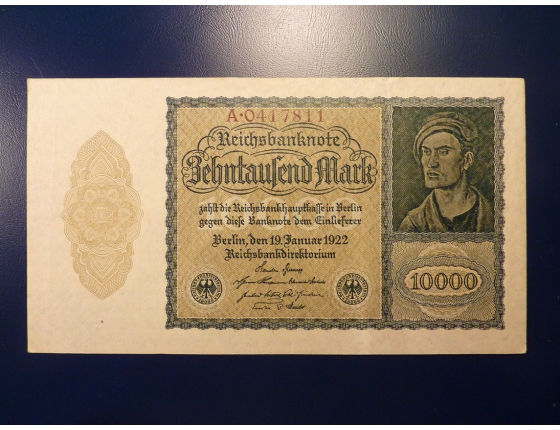 10 tisíc marek 1922