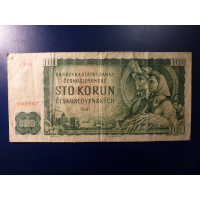 100 korun 1961