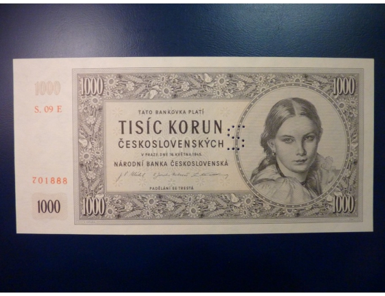 1000 Kronen 1945
