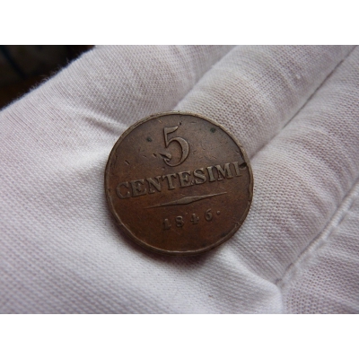 5 centesimi 1846 V