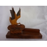Beautifully hand-crafted wooden 3-dimensional Picture Photo Frame - Stork