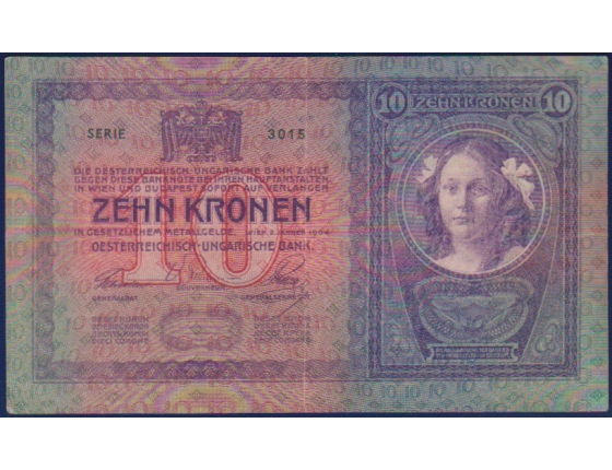 Austria Hungary - 10 crowns banknote 1904