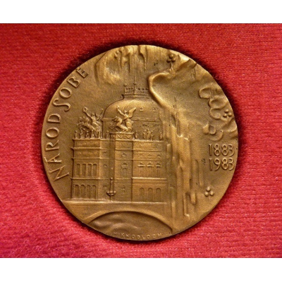 Divadlo z lásky národa zrozené - bronzová medaile, 100 let Národního divadla, 