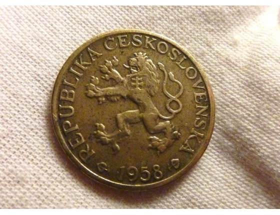 Československo - mince 1 koruna 1958