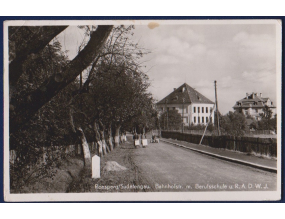 Czechoslovakia - postcards Pobezovice, Ronsperk (Ronsperg, Sudetengau)