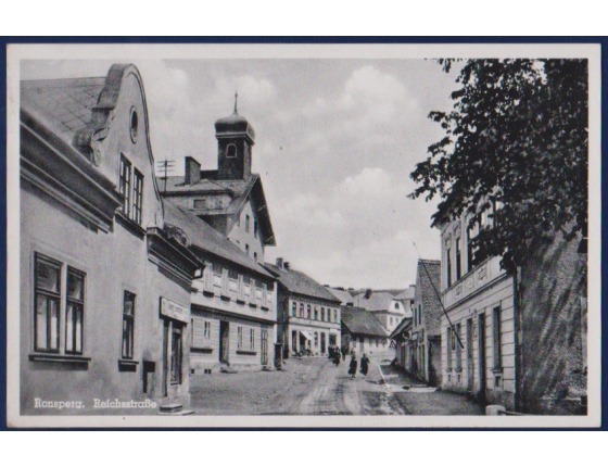 Czechoslovakia - postcards Pobezovice, Ronsperk (Ronsperg, Sudetengau)