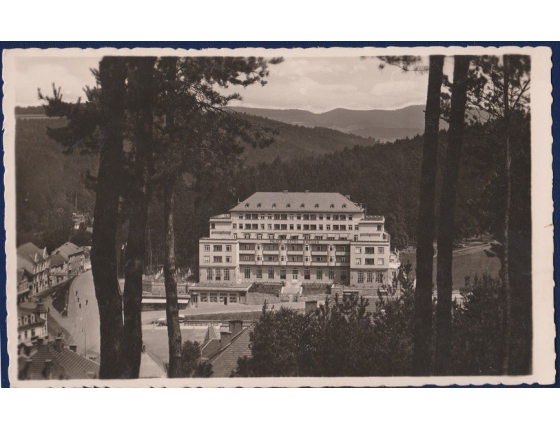 ČECHY a MORAVA - pohlednice Lázně Luhačovice, Palce Hotel 1944