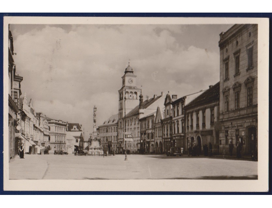 Czechoslovakia - postcard Trebon Square