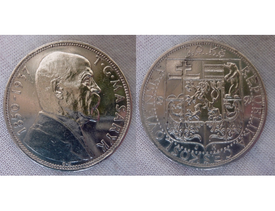Tschechoslowakei - 20 Kronen 1937, Tod von T. G. Masaryk