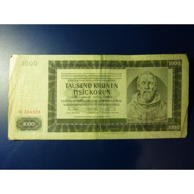 1000 korun 1942 H