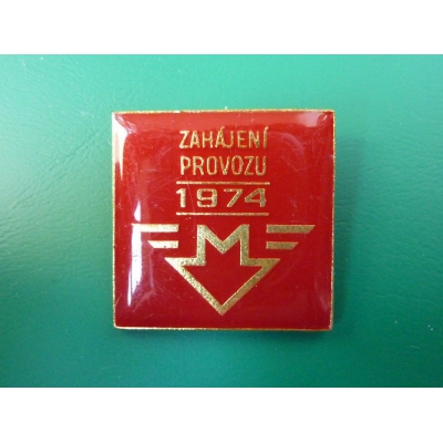 Czechoslovakia - badge Launch of Metro 1974