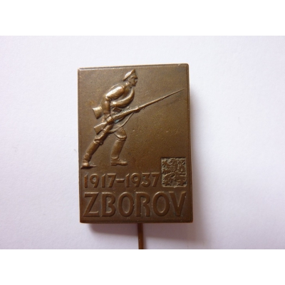 Československo - odznak 20. výroči bitvy u Zborova 1937