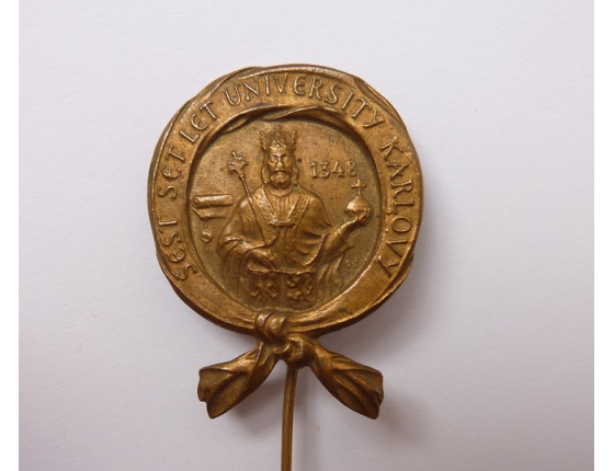 Československo - odznak 600 let od založení Karlovy Univezity 1948