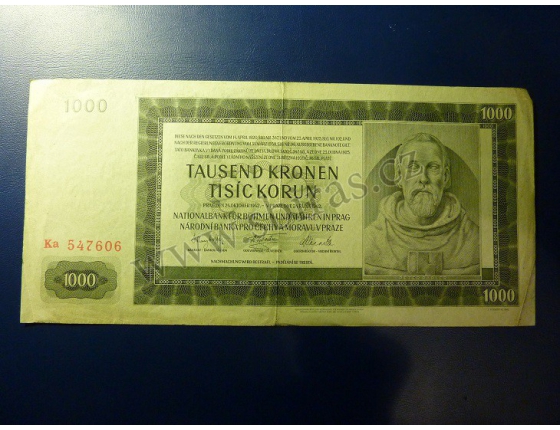 1000 korun 1942