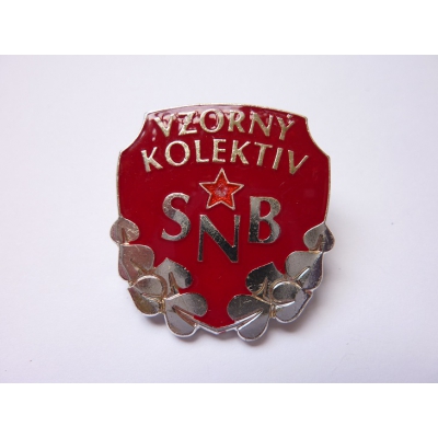 Československo - odznak Vzorný kolektiv Sboru národní bezpečnosti