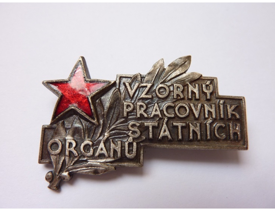 Československo - odznak Vzorný pracovník státních orgánů