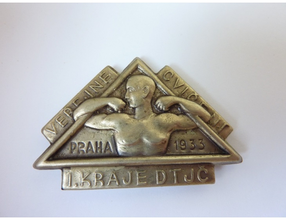 Czechoslovakia - Public training in 1933 badge 