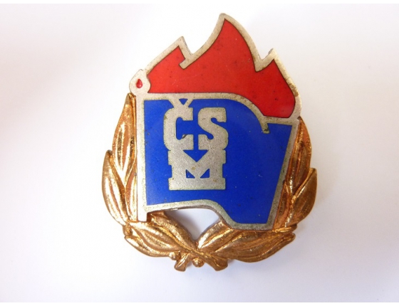 Československo - čestný odznak Československého svazu mládeže, číslovaný