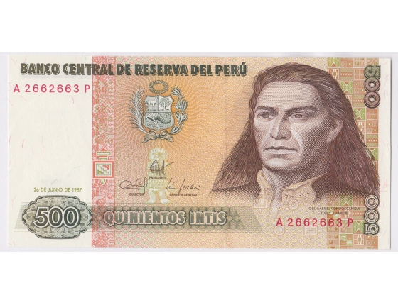 Peru - 500 intis 1987