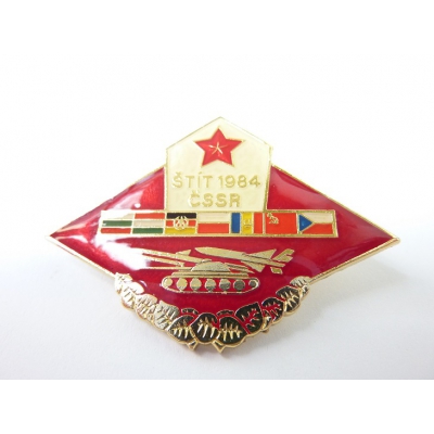 Czechoslovakia - Exercise of Warsaw Pact troops in 1984 Shield badge