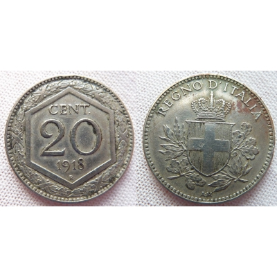  Italien - 20 centesimi 1918 R