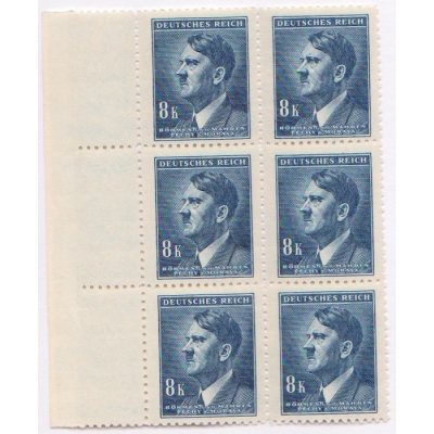 Čechy a Morava - Adolf Hitler, blok známek