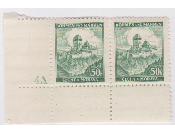 Böhmen und Mähren - Schlösser, Block Briefmarken