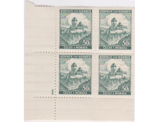 Bohemia and Moravia - Castles, block stamps