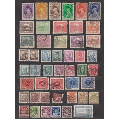 Tschechoslowakei - viele Briefmarken
