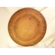 Historic wooden bread plate with prayer
