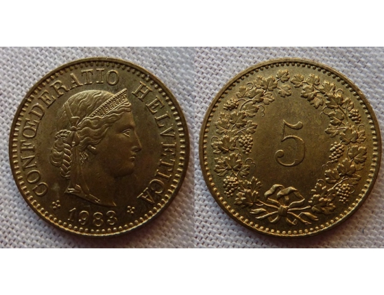 Switzerland - 5 centimes 1983