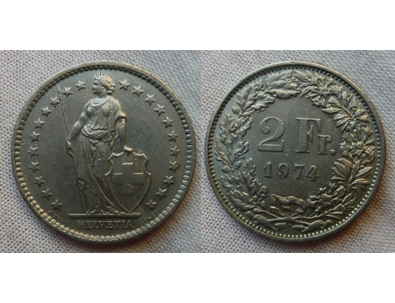 Switzerland - 2 Franc 1974