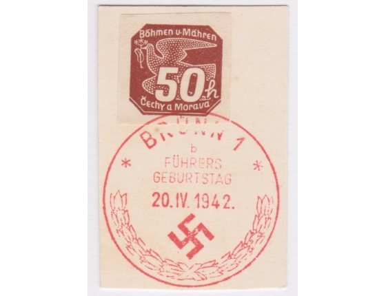 Pamětní razítko - Brno 1942