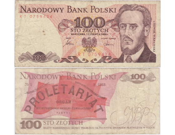 Polen - 100 zlotych 1986 Banknote 