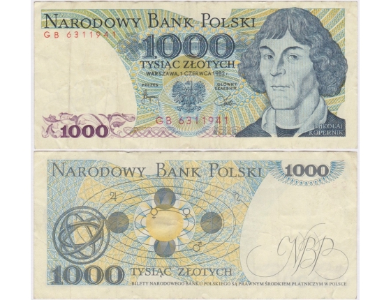 Polen - 1000 zlotych 1982 Banknote 
