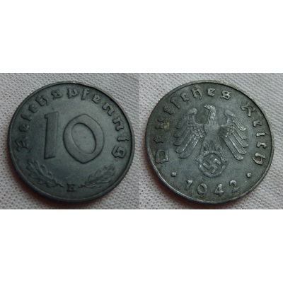 10 Reichspfennig 1942 E