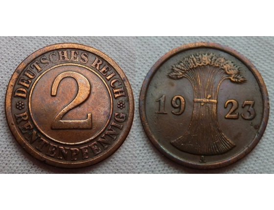 2 Reichspfennig 1923 A
