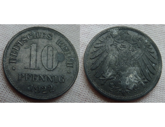 10 pfennig 1922