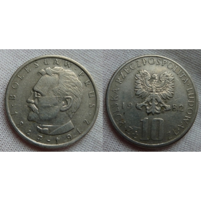 10 zlotych 1982 - Boleslaw Prus