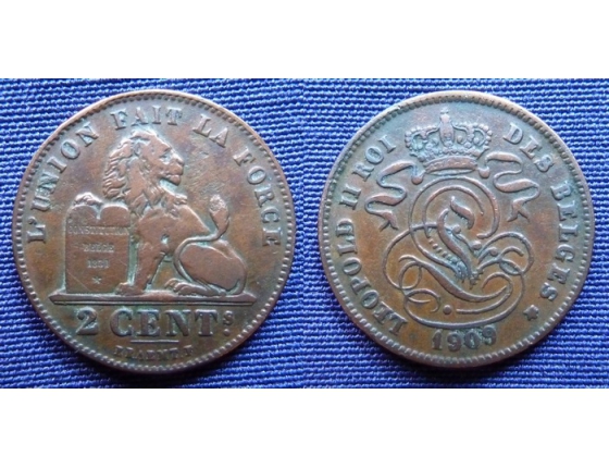 2 Centimes 1909